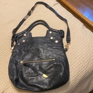 Black leather Cross Body bag